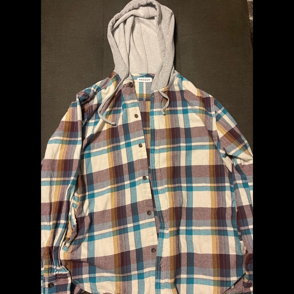 Pacsun flannel hoodie